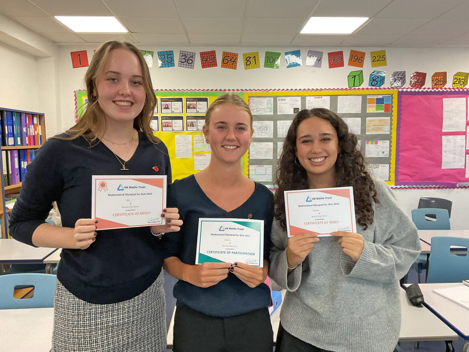 Bromley High success in UKMT Maths Olympiad for Girls Bromley High School