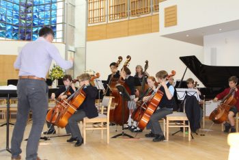 Elstree boys at Pangbourne College Orchestral Fun Day - Elstree School