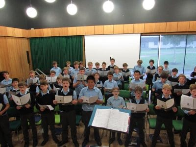 Choristers record CD at Pangbourne College - Elstree School